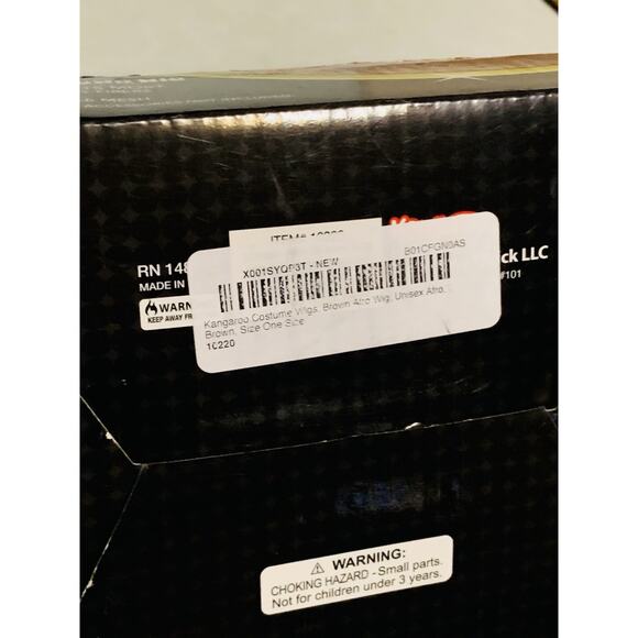 Costume Deluxe Natural Looking Dark Brown Afro Wig Unisex One Size Washable - Picture 3 of 8